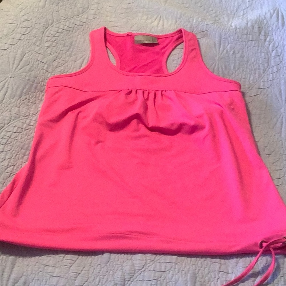 Athleta racer back tank top Pink size medium